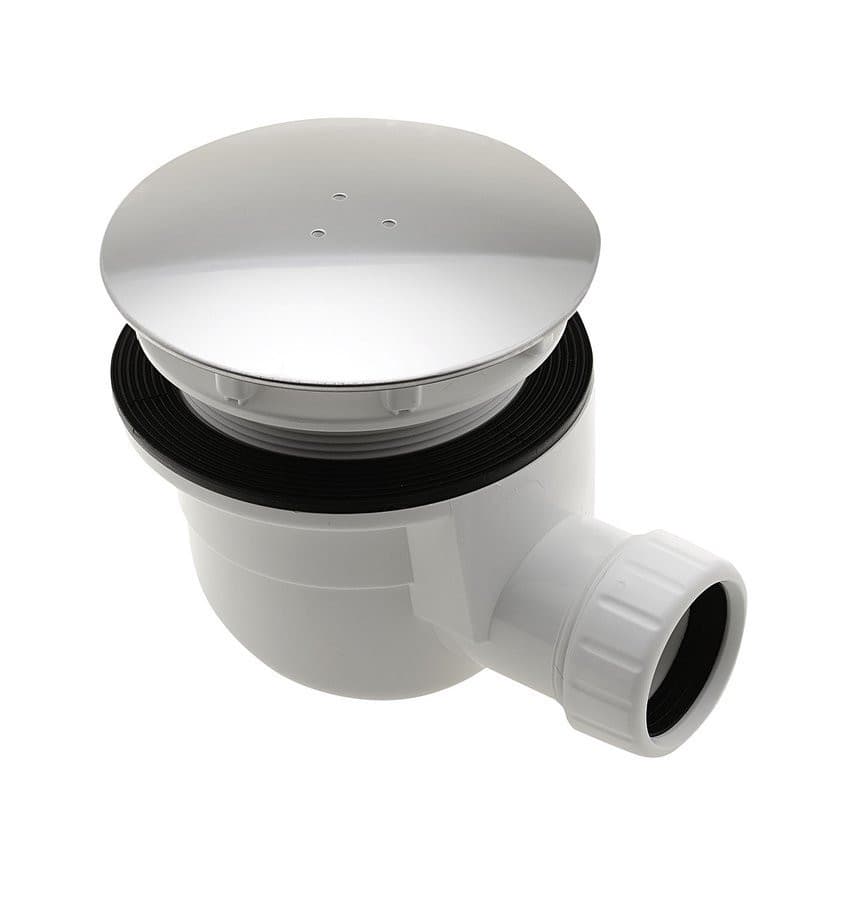 Syfon GELCO do brodzików 90 mm z pokrywką z nierdzewki połysk