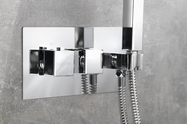 LATUS bateria prysznicowa podtynkowa termostatyczna z słuchawką, chrom (2/3 wyjścia)