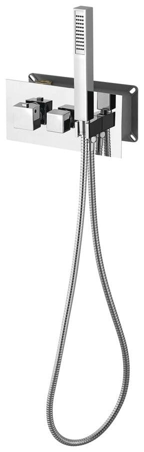 LATUS bateria prysznicowa podtynkowa termostatyczna z słuchawką, chrom (2/3 wyjścia)