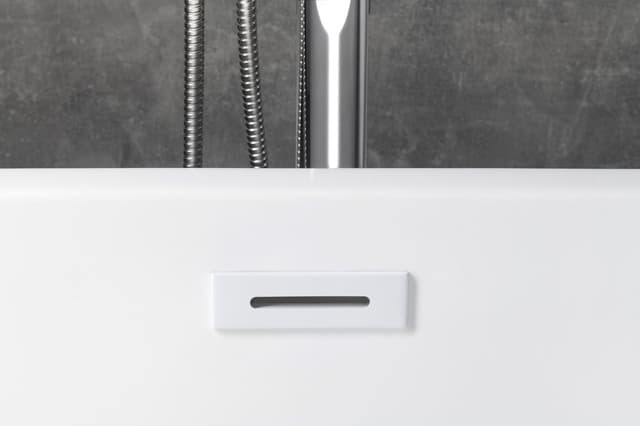 Maskownica przelewu wannowego 6/4 klik-klak biały połysk