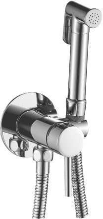 Podtynkowa bateria bidetowa z słuchawką 120 cm, chrom Aqualine