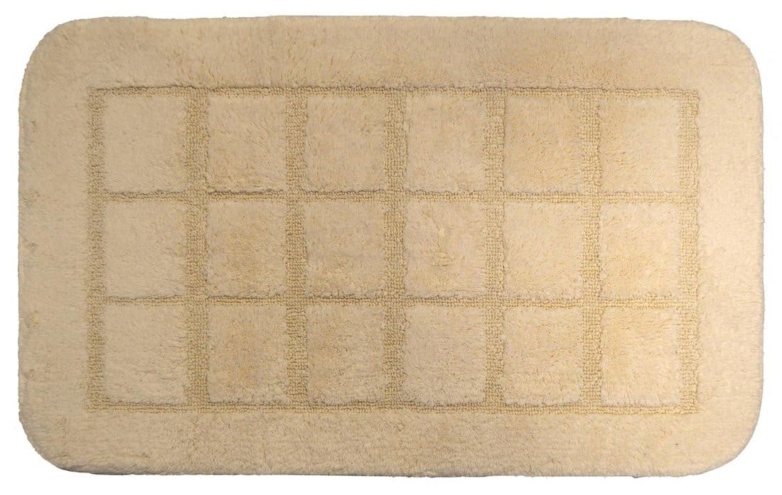 DELHI dywanik łazienkowy 50x80 cm, antypoślizgowy z poliestru (beżowy)