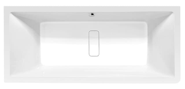 MARLENE CURVE L wanna wolnostojąca przyścienna MONOLITH 175x75x63cm, biała