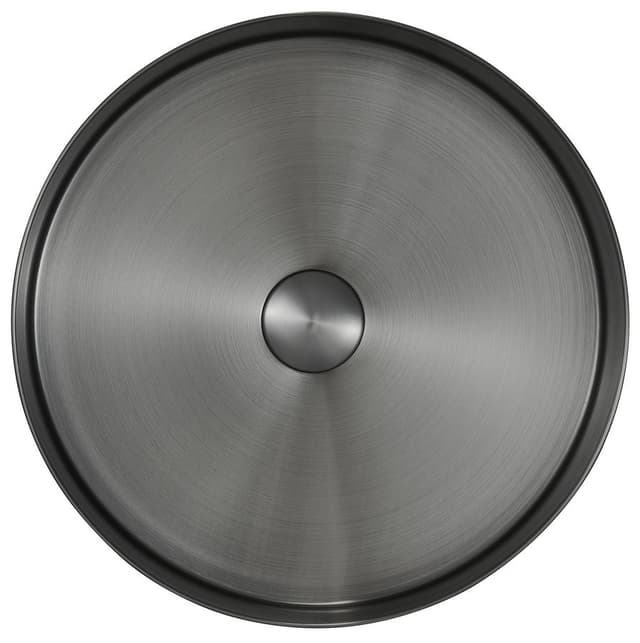 Umywalka nablatowa AURUM stal nierdzewna 38cm gun metal PVD