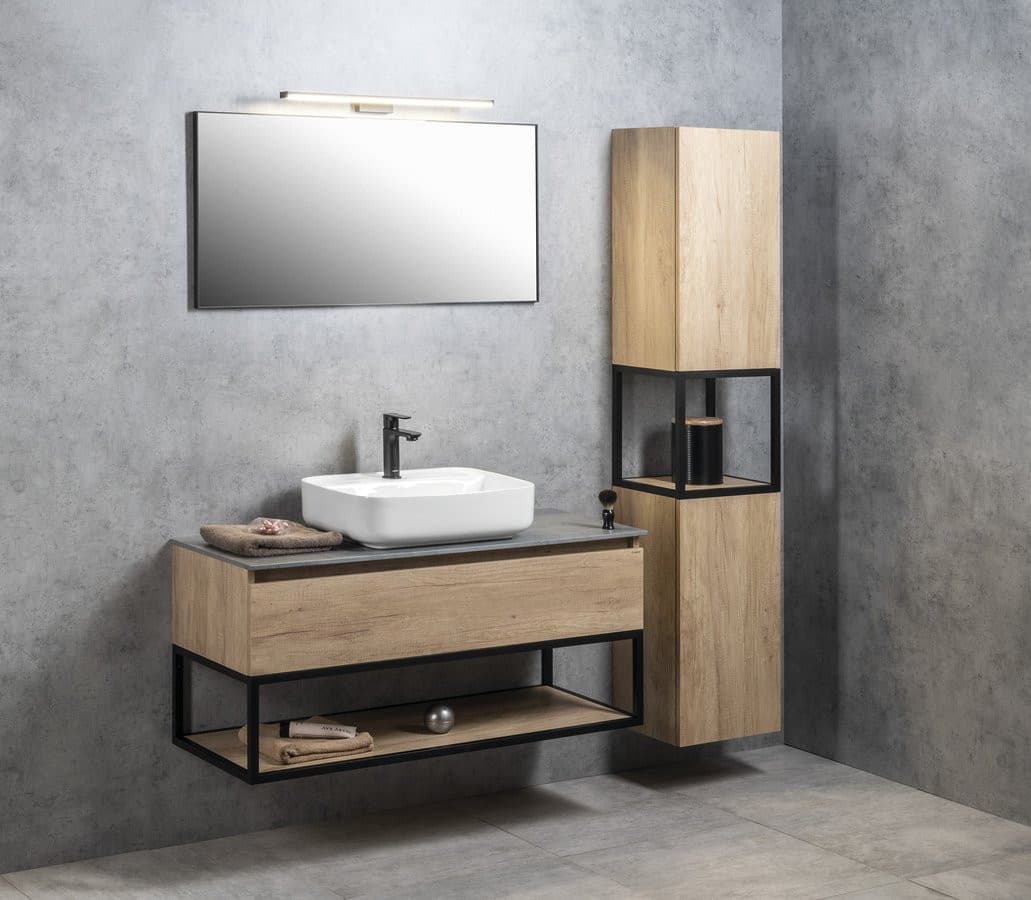 CHICAGO XL LED 600x120mm neutralne oświetlenie naścienne czarny