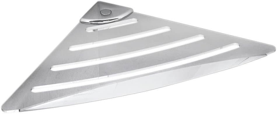 Półka narożna do kabiny prysznicowej 178x178mm, ABS/stal nierdzewna polerowana