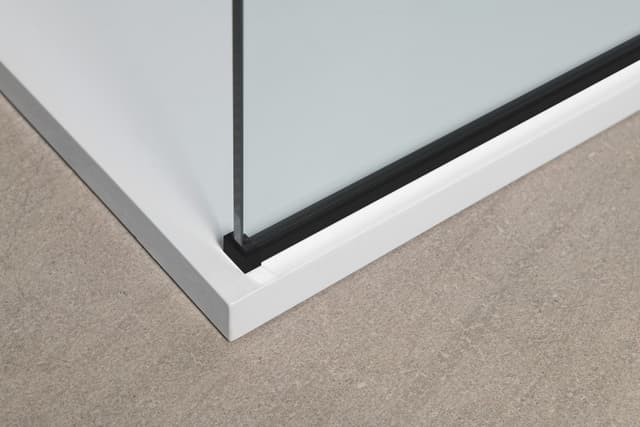 MODULAR SHOWER BLACK ścianka walk-in, montaż przy ścianie, 900 mm