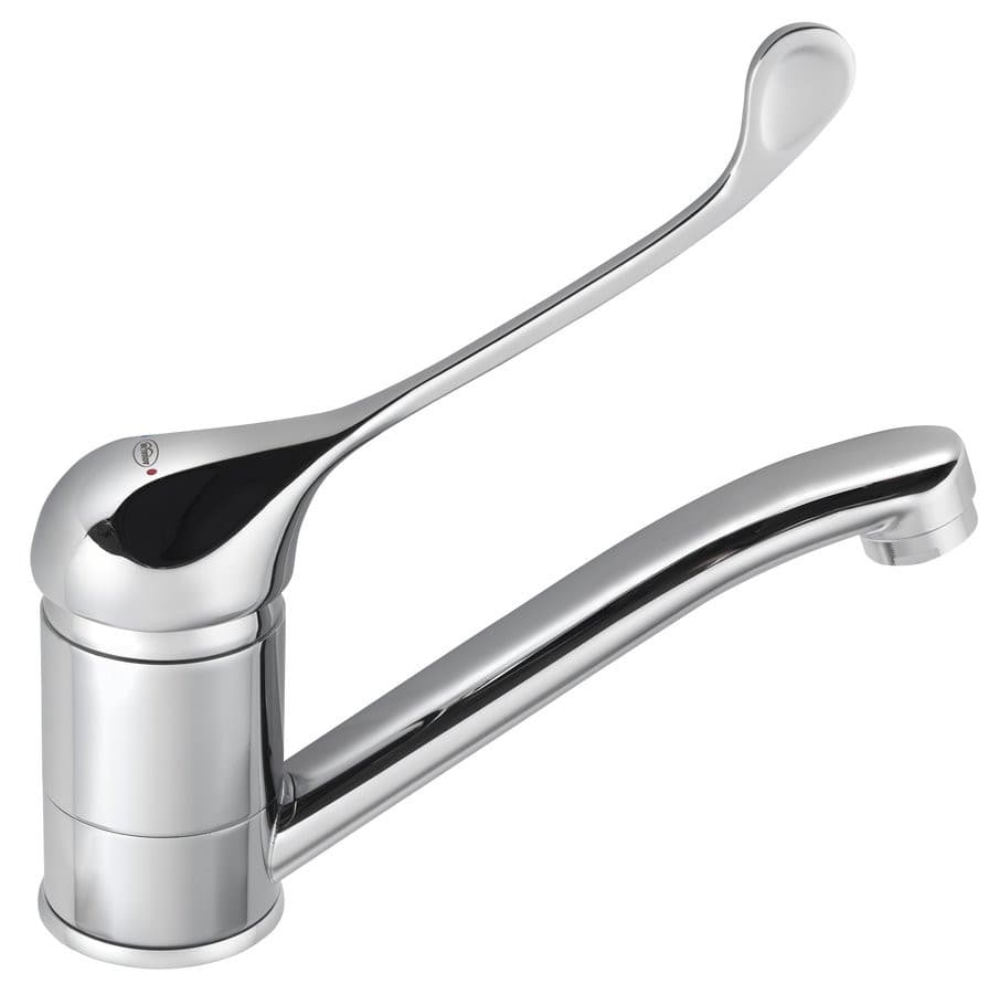 HOFFER bateria umywalkowa medyczna z dźwignią i obrotową wylewką chrom