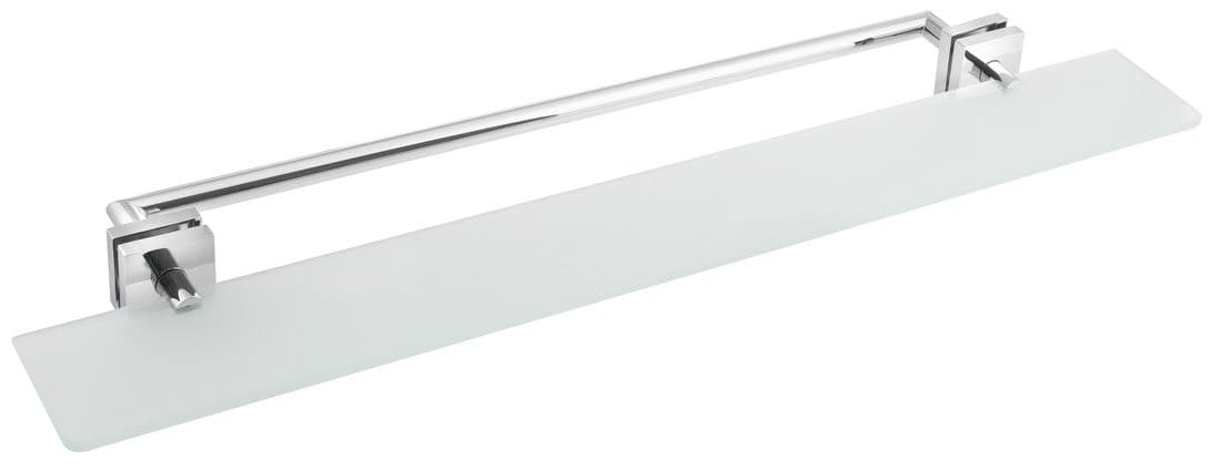 X-SQUARE półka z wieszakiem na ręczniki chromowana do kabin ARCHITEX