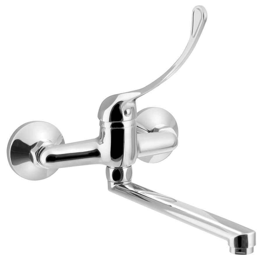 AQUALINE 35 medyczna bateria ścienna z dźwignią, chrom