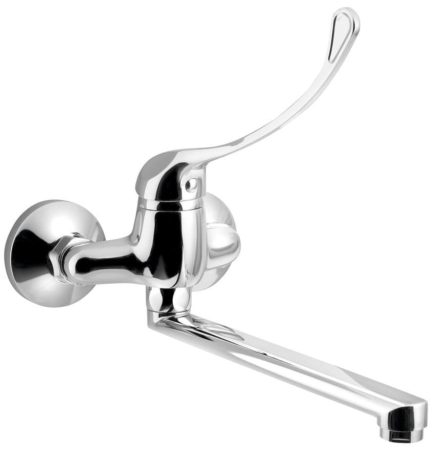 AQUALINE 35 bateria ścienna medyczna z dźwignią, chrom