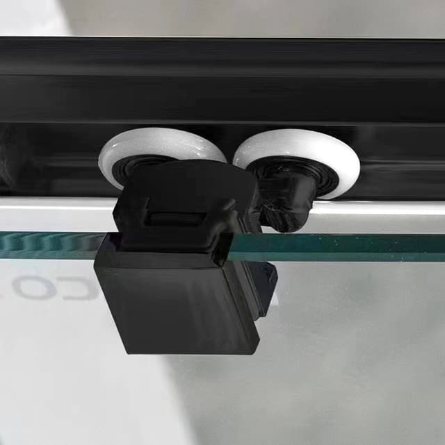 SIGMA SIMPLY BLACK półokrągła kabina prysznicowa 1000x1000mm, R550, szkło czyste