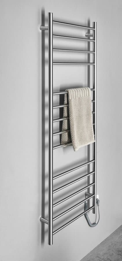 REDONDO elektryczna suszarka na ręczniki okrągła, 600x1500 mm, 130 W, stal nierdzewna