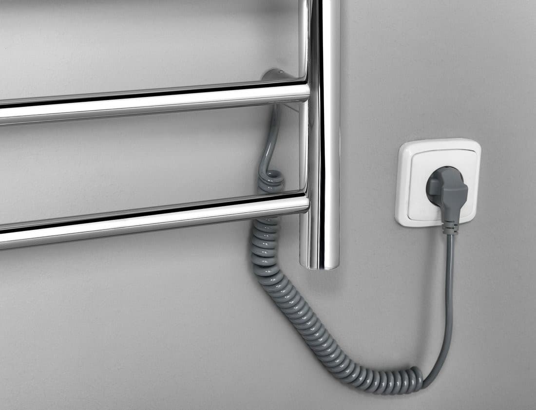 REDONDO elektryczna suszarka na ręczniki okrągła, 600x1500 mm, 130 W, stal nierdzewna