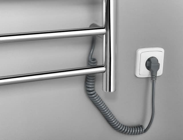 REDONDO elektryczna suszarka na ręczniki okrągła, 600x1500 mm, 130 W, stal nierdzewna