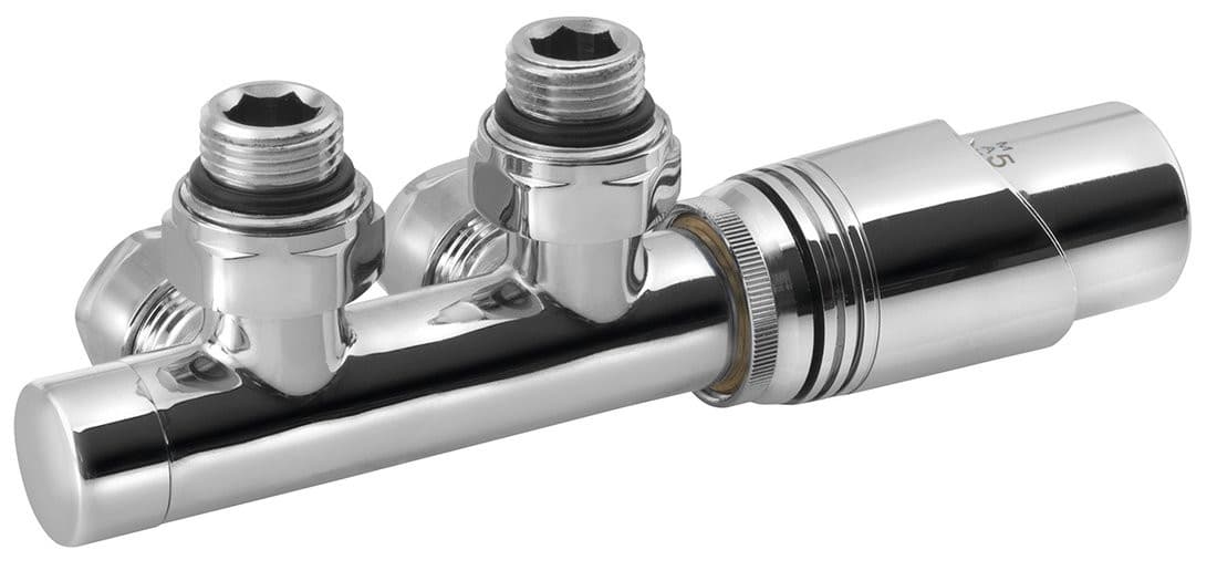 Zestaw przyłączeniowy WICHER 50 mm z termostatem chromowany