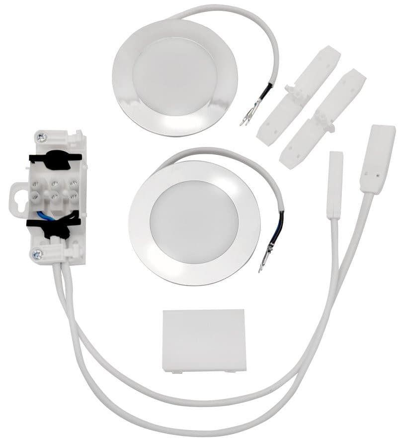 Zestaw oświetlenia LED 2x2W 4000K 230V do szafek KORIN, KAWA, ZOJA/KERAMIA FRESH