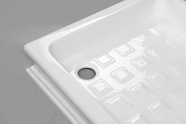 RETRO brodzik prysznicowy ceramiczny kwadratowy 100x100x20cm biały