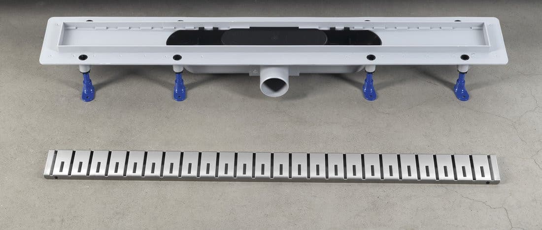 Odpływ liniowy KLAVER z rusztem stalowym L-910 DN50