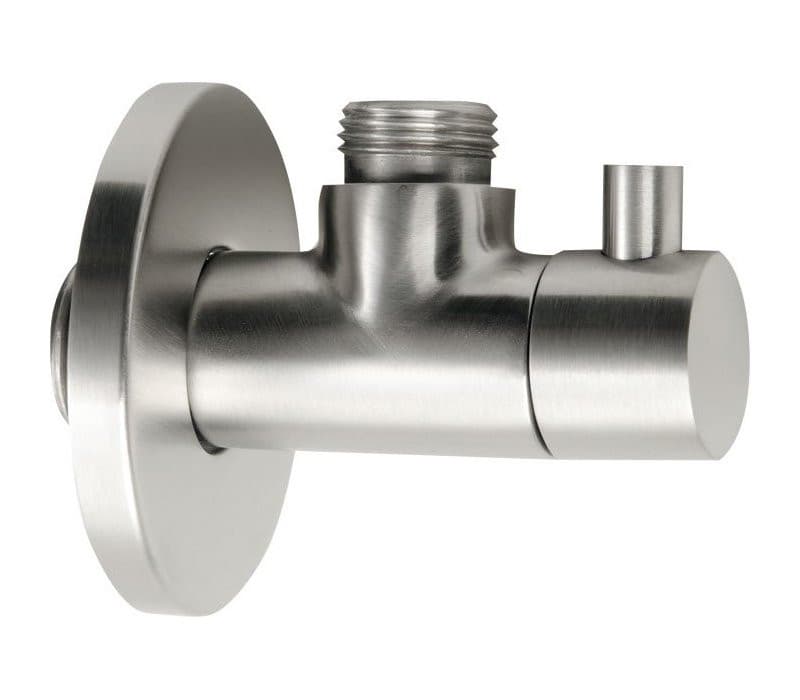 MINIMAL zawór kątowy stal nierdzewna mat 1/2"x3/8" woda zimna