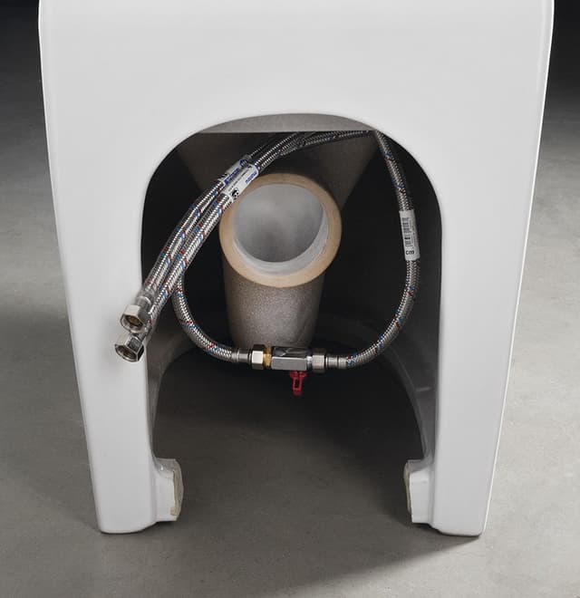 PACO CLEANWASH kompaktowe WC z dyszą bidetową, odpływ poziomy/pionowy, białe