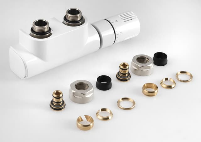 Aqualine TOP 50 zestaw przyłączeniowy z termostatem, prawy, biały