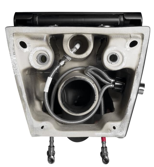 AVVA CLEANWASH wiszące WC z prysznicem bidetowym, Rimless, 35,5x53 cm, czarny mat