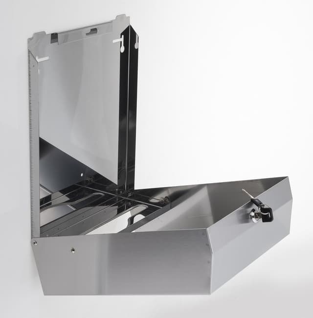 Zasobnik na ręczniki papierowe stal nierdzewna mat 285x370x105 mm