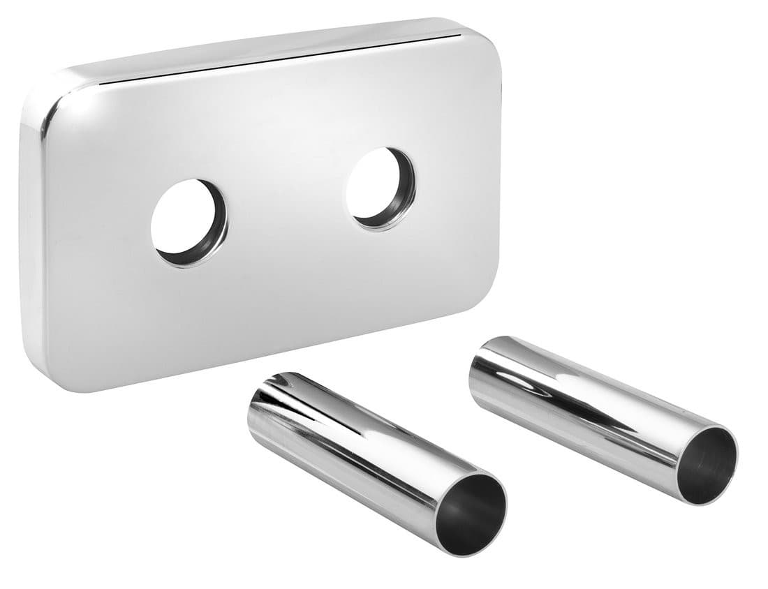 Rozeta maskująca WICHER chrom do zaworów 50mm mosiądz