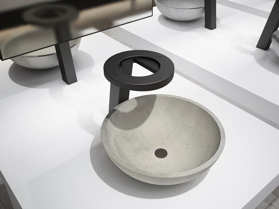 CONCEPT bateria stojąca z czujnikiem, z dozownikiem mydła i suszarką do rąk, wysokość 188mm, chrom