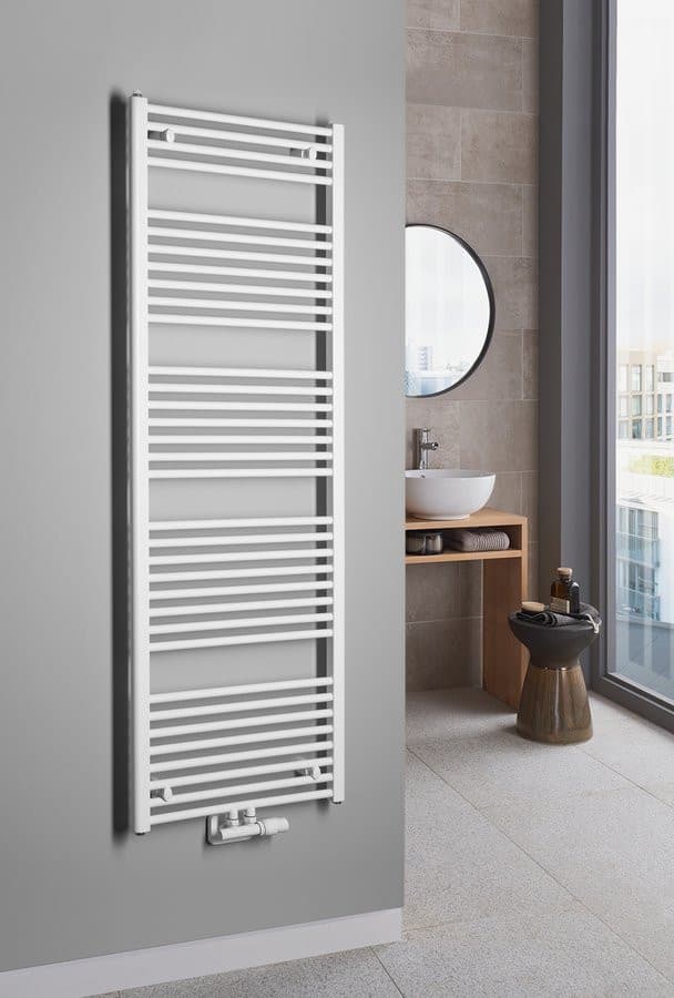 Grzejnik łazienkowy DIRECT 600x1680 mm biały podłączenie środkowe