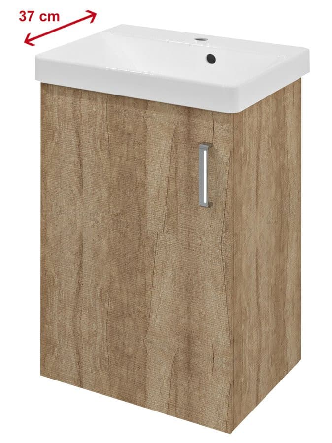 Szafka umywalkowa THEIA 50,9x70x35 cm lewa dąb Alabama