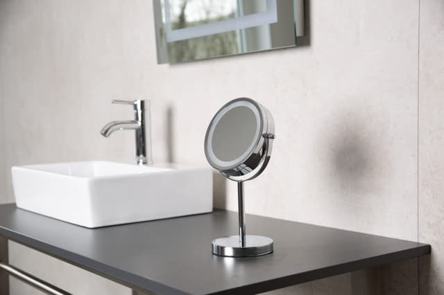 DAISY lusterko kosmetyczne LED dwustronne 150mm chrom