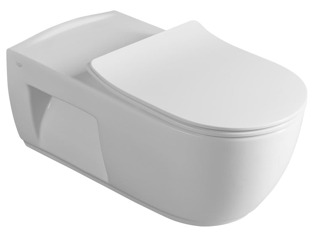 HANDICAP przedłużana misa WC dla niepełnosprawnych, rimless 37x70 cm, biały