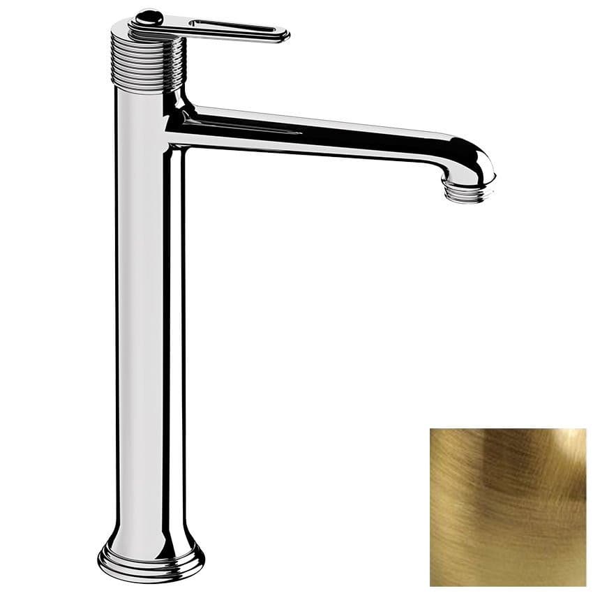 BEBÉ Bateria umywalkowa wysoka z przedłużoną wylewką, bez odpływu, brąz