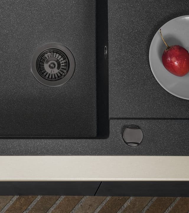 Spustowe zlewozmywakowe stal nierdzewna 6/4" z przelewem gun metal