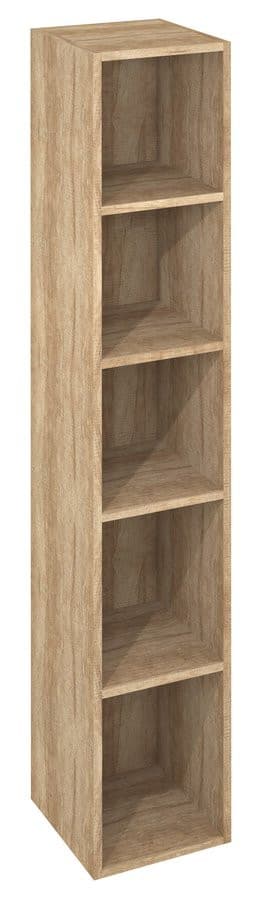 ESPACE słupek wysoki, otwarty z półkami, 30x172x32cm, dąb Alabama