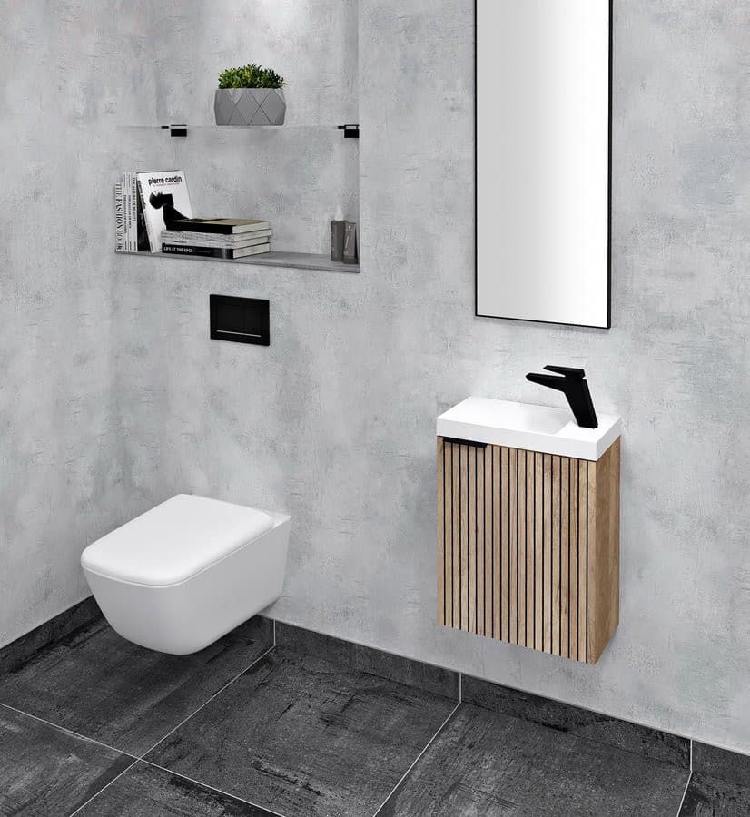 Szafka umywalkowa LATUS X 39,4x50x22 cm dąb Alabama strip