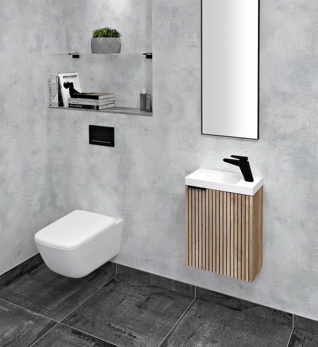 Szafka umywalkowa LATUS X 39,4x50x22 cm dąb Alabama strip