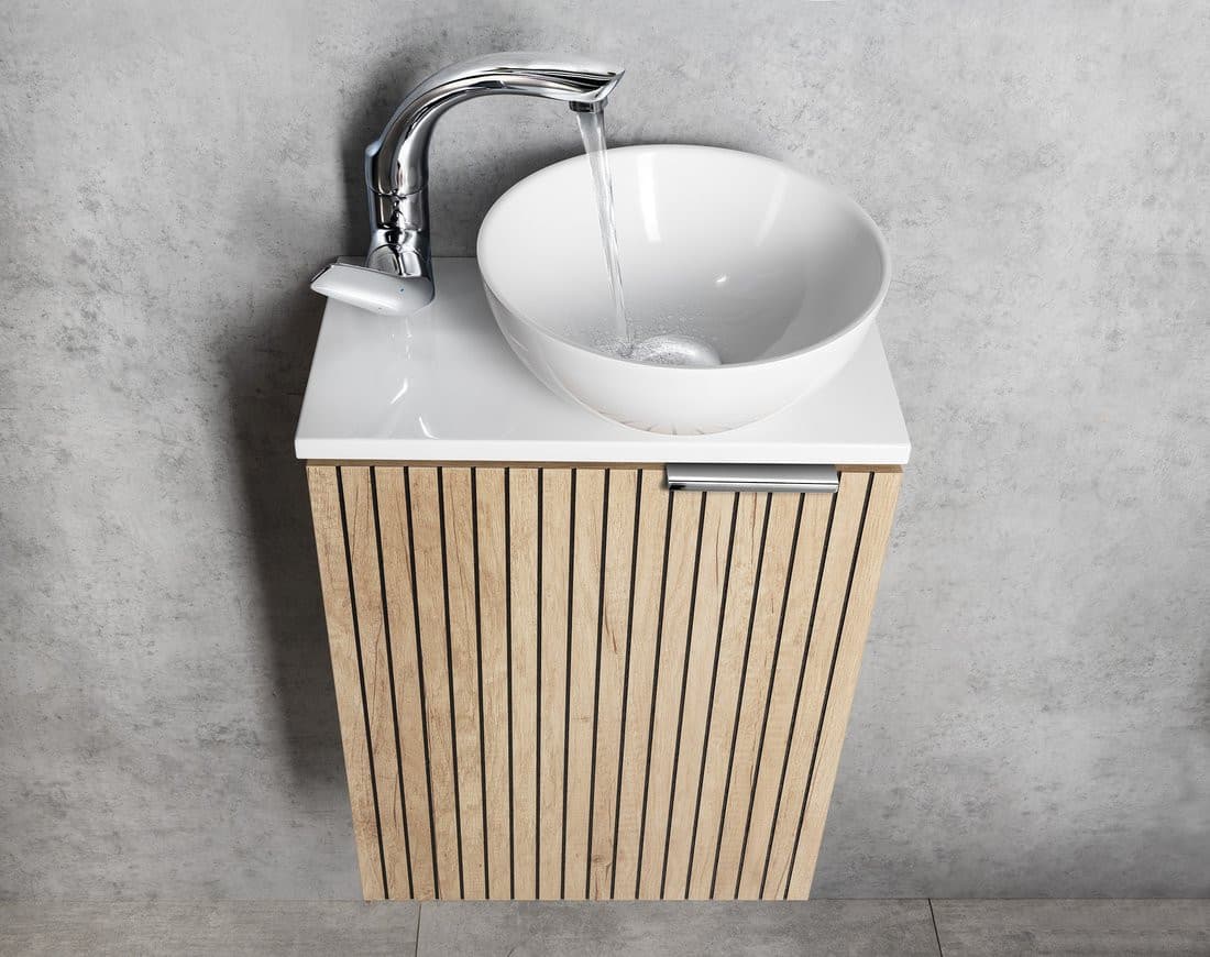 Szafka umywalkowa LATUS X 39,4x50x22 cm dąb Alabama strip