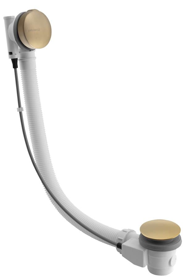 Zestaw odpływowy z korkiem automatycznym 975mm złoty mat