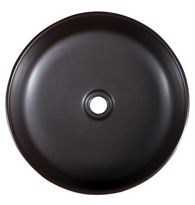 PRIORI umywalka ceramiczna nablatowa Ø 41 cm niebiesko-brązowa