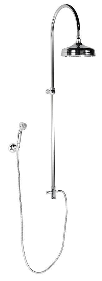 ANTEA zestaw prysznicowy z podłączeniem do baterii, deszczownia, słuchawka prysznicowa, chrom