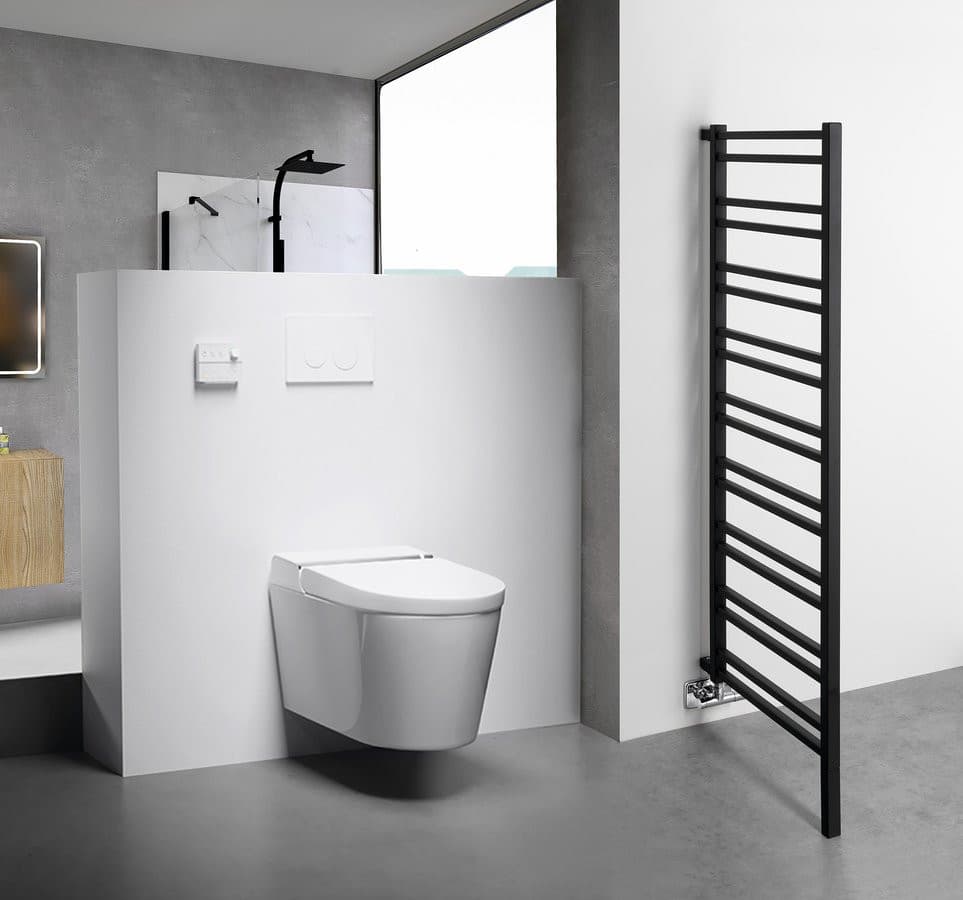 METRO SPACE grzejnik, ścianka przedziałowa, 550x1430 mm, czarny mat