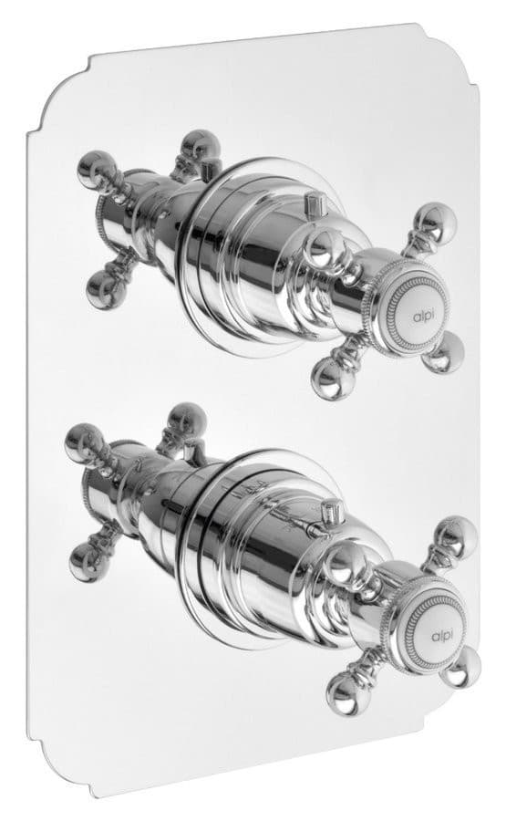 SASSARI bateria prysznicowa termostat. podtynkowa, 2-funkcyjna, chrom