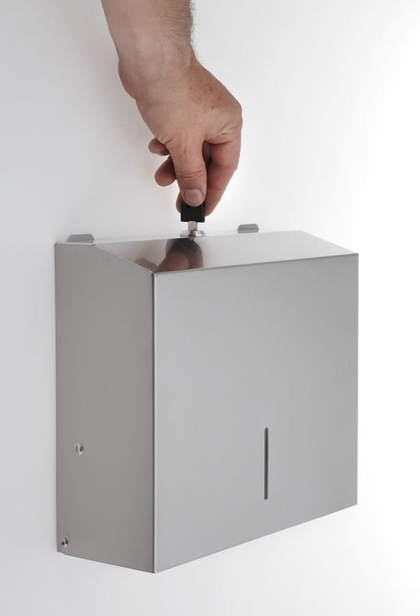 Zasobnik na ręczniki papierowe stal nierdzewna mat 270x265x115mm