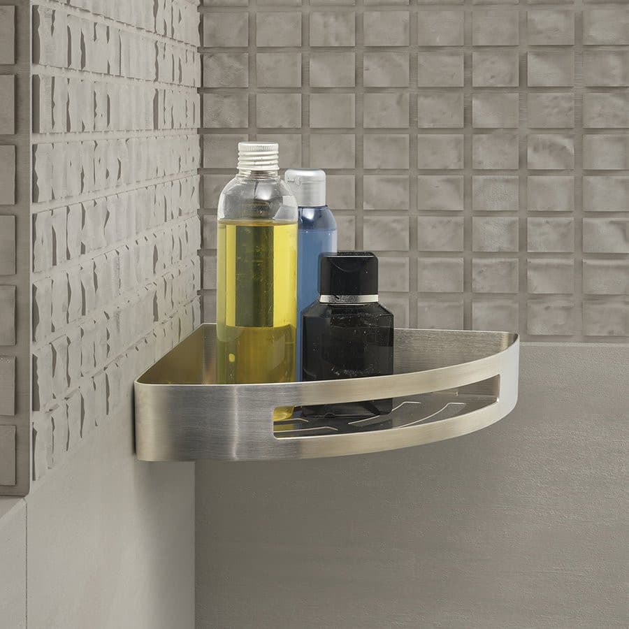 SMART półka narożna do kabiny prysznicowej stal nierdzewna mat 210x45x210 mm