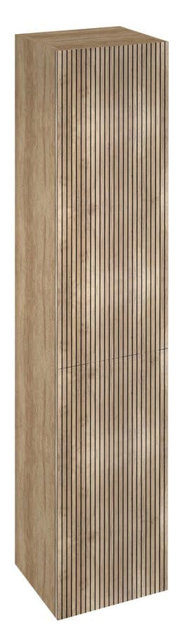 ESPACE wysoki słupek łazienkowy 35x172x32 cm, 2 drzwiczki, dąb Alabama strip