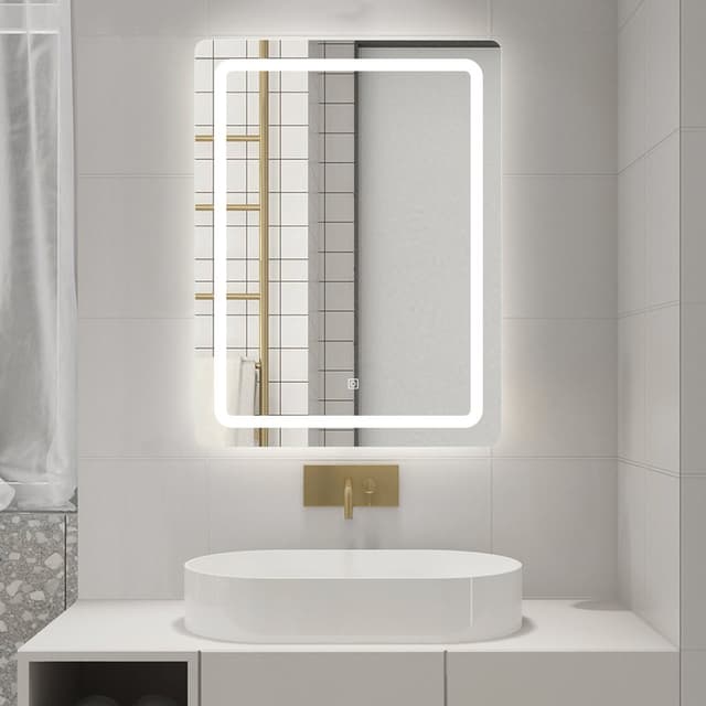 SALICA lustro LED 60x80 cm ściemnialne z czujnikiem dotykowym