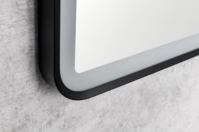 SWIDA lustro LED 60x80cm czarny mat z czujnikiem dotykowym